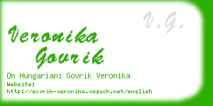 veronika govrik business card